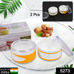 5273 Airtight Plastic Storage Container Set (2 pieces, 550ml)