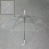 White Transparent Long Umbrella (1 Pc)
