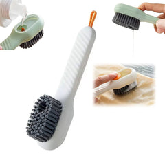 17928 Multifunctional Scrubbing Brush with Liquid / Soap Dispenser, Cleaning Brush with Liquid / Soap Dispenser, Shoe Brush for Cleaning, Cloth Cleaning Brush with Handle Liquid Shoe Brush For Shoe Clothes (1 Pc)