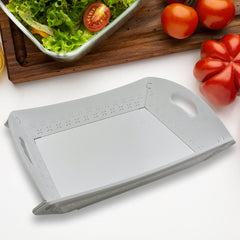 10018 Foldable Serving Tray Plastic Serving Tray With Handle Serving Tray For Food, Kitchen, Outdoors, Restaurants (1 Pc)