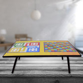 Foldable Multipurpose Mix Design Games Table Board || Bed Study Table (48 × 28 Cm / 1 Pc)
