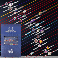 Premium Designer Rakhi Gift Box – Traditional & Trendy Collection Rakhi Gift Combo (24 piece in box)