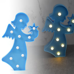 LED Angel Shape Night Light Desk Lamp (1 Pc / Battery Not Included)