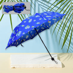 3-Fold Sun & Rain Protective Foldable Umbrella, (1 Pc / Mix Color)