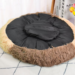 Dog Bed, Cat Bed, Bottom Calming Donut Dog Bed (1 Pc)