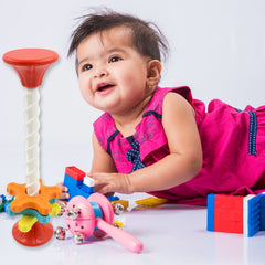 17995 Baby Toy, Mini Spinner, Educational Toy, Tower, Kids Spinning Toy, Puzzle Funny Rotating Tower Toy High Quality Gift for Baby Brain Game Mini Capable of Developing Big Brains Toy (1 Pc)