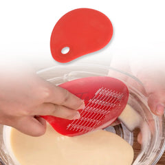 5649 Silicone Cream Scraper Bread Cake Pastry Dough Slicer Hanging Cafe Kitchen Multi-Purpose Smooth Spatula Baking (1 Pc)