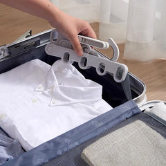 13049 5 holes foldable clothes Hanger, travel clothes hanger, multifunctional clothes hanger, space-saving wall holder, clothes rack, robust clothes hanger for travel, indoors.