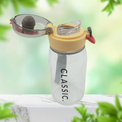 12556 Outdoor Sport Plastic water bottle 350ml leak proof BPA-free for travel cold and hot water Plastic water bottle with daily water intake for gym and children, Home, Travel, Office Use (350ml)
