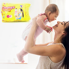 0968 Small Champs Dry Pants Style Diaper- Small Best for Travel Absorption, Champs Baby Diapers, Champs Soft and Dry Baby Diaper Pants (S5 Pcs )