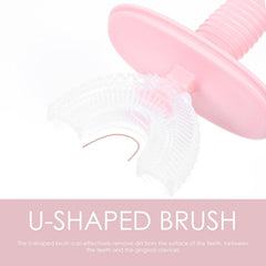 13033 Kids U Shaped Toothbrush Children Baby Silicone Kids Toothbrush U Shaped Silicone Brush Head for 360 Degree Cleaning Suitable For 2-6 Years (1 Pc)