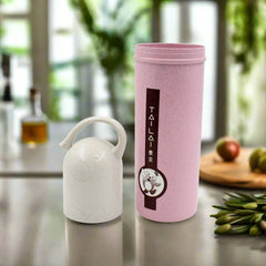 13075 Travel Coffee Cup Portable Water Bottle Wheat Straw Coffee Tea Mug Coffee Mug with Lids & Handle for Coffee Tea Portable for School (300 ML Approx)