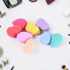 Makeup Beauty Powder Puff (8 Pcs Set / With Case / Mix Color)