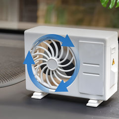 AC Design Solar-Powered Car Air Freshener: Built-in Perfume Diffuser for Dashboard and AC Vent