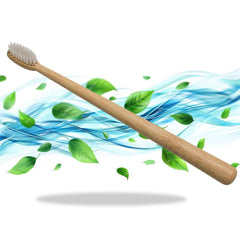 13031 Bamboo Wooden Toothbrush Soft Toothbrush Wooden Child Bamboo Toothbrush Biodegradable Manual Toothbrush for Adult, Kids (15 pcs set / With Round Box)