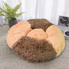 Dog Bed, Cat Bed, Bottom Calming Donut Dog Bed (1 Pc)
