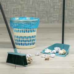 0627 Long Handle Dustpan and Brush 2 Piece Set for Sweeping Cleaning Home Office