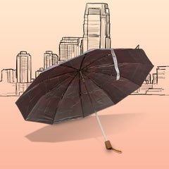 3-Fold Sun Protective Solid Foldable Outdoor Umbrella, Portable Sun, UV Protection Lightweight Rain Umbrella For Girls, Women, Men, Boys (1 pc / With Case)