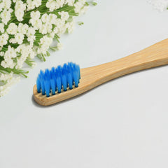 13029 Bamboo Wooden Toothbrush Soft Toothbrush Wooden Child Bamboo Toothbrush Biodegradable Manual Toothbrush for Adult, Kids (15 pcs set / With Round Box)