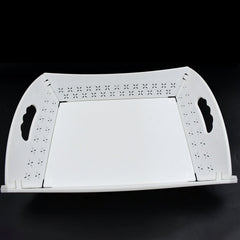 10018 Foldable Serving Tray Plastic Serving Tray With Handle Serving Tray For Food, Kitchen, Outdoors, Restaurants (1 Pc)