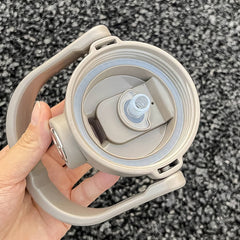 Stainless Steel Vacuum Insulated Water Bottle with Handle & Adjustable Strap (1000 ML / 1 Pc / Mix Color)