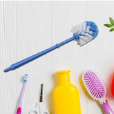1299 Plastic Round Toilet Cleaner Brush Plastic Bathroom Cleaner - Round Hockey Stick Shape Toilet Brush