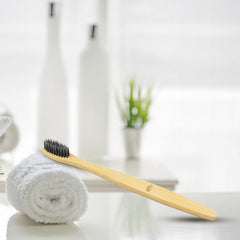 Bamboo Wooden Toothbrush (15 pcs set / With Round Box)