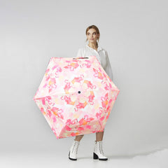 3-Fold Sun & Rain Protective Foldable Umbrella (1 Pc)