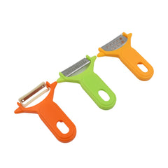 10038 Peeler Slicers Shredders for Fruits and Vegetables, Cutter, Grater Kitchen Helper, Potato Fruits Peeler, Stainless Steel Sharp Blade with Non-Slip Handle (3 Pcs Set)