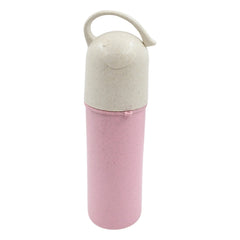 13075 Travel Coffee Cup Portable Water Bottle Wheat Straw Coffee Tea Mug Coffee Mug with Lids & Handle for Coffee Tea Portable for School (300 ML Approx)