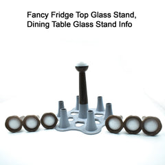 Glass stand for decorative or dining use.