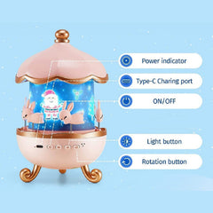 Bunny’s Carousel Rotating LED Night Light