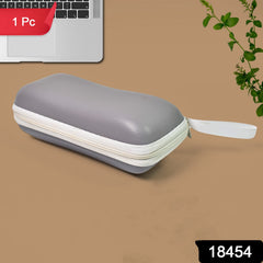 Faux Leather Zipper Eyeglass Case