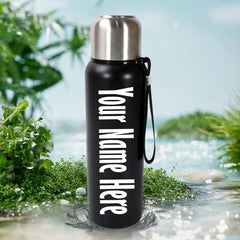 Customize Stainless Steel Water Bottle, Fridge Water Bottle, Stainless Steel Water Bottle Leak Proof, Rust Proof, Cold & Hot Thermos steel Bottle| Leak Proof | Office Bottle | Gym | Home | Kitchen | Hiking | Trekking | Travel Bottle (800ML)