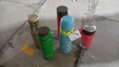 Stainless Steel Water Bottle (1 Pc / Mix Design & Size)