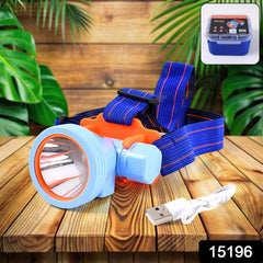 Mini Rechargeable Power Headlamp With Plastic Case (1 Pc)