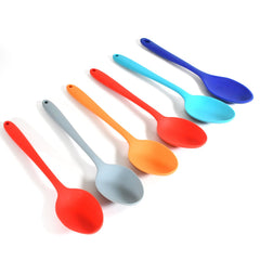 MULTIPURPOSE SILICONE SPOON, SILICONE BASTING SPOON NON-STICK KITCHEN UTENSILS HOUSEHOLD GADGETS HEAT-RESISTANT NON STICK SPOONS KITCHEN COOKWARE ITEMS FOR COOKING AND BAKING (6 Pc Set)