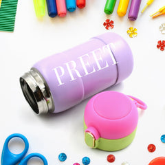 Customize Duck Stainless Steel Water Bottle For Kids Adults Steel Flask Metal Thermos, Spill Proof Cap Closure, BPA Free For School Home Office, Drinkware, 400 ML