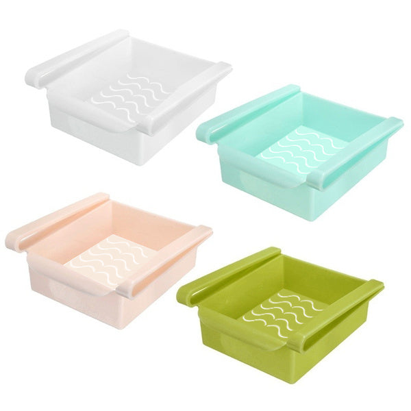 Fridge space saver organizer for maximizing storage
