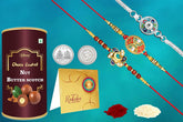 Multicolor Bracelet/Rakhi (K3_207+208+B5_BS) & Chocolate Butter Scotch | rakhi and chocolate for brother | rakhi gift chocolate for brother | rakhi with gift |