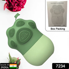 7234 Ice Roller for Face Massage & Eye, Anti-Leak Silicone Ice Face Roller Ice Mould With Cleansing Brush, Ice Facial Roller for Eliminate Edema & Calm Skin, Shrink Pore, Women Skin Care