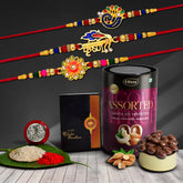 Rakhi For Brother Set Of 1 with Silver Color Pooja Coin, Rakhi With Greeting Card, Rakhi For Brother And Bhabhi, Rakhi With Chocolate, Rakhi With Gift For Brother, Rakhi For Kids, Rakhi Set, Rakhi Combo, Rakhi With Sweets (K3_320+321+322_AS)