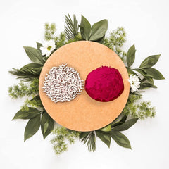 Rakshabandhan Multicolor Silver Plated Rakhi (K2_48+49_P32) 2 Rakhi Combo - 48+49 with Chocofarm Choco Peanuts 32gm, Roli chawal, Pooja Coin & Greeting