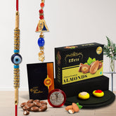 Rakhi For Brother And Bhabhi With Chocolate, Bhai Bhabhi Rakhi Set With Gift, Rakhi For Bhaiya And Bhabhi (K1_453_CA32)