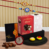 (K2_515+516_EM32) Rakhi Combo & Chocolate Magic 32gm| Rakhi & Chocolate for brother | Fancy Rakhis for men stylish | rakhi with gift | Rakhi Combo | Set of 2 | Chocolate