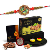 Rakhi For Brother Set Of 1 with Silver Color Pooja Coin (K1_547_CA32)