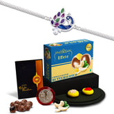 Rakhi (K1_A8_BS32) & Chocolate Butter Scotch 32gm| Rakhi for brother with gift | Fancy Rakhis for men stylish |rakhi combo for brother | Set of 1 Rakhi | Chocolate|