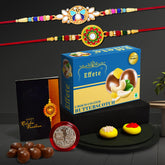 Rakhi (K2_513+514_BS32) & Chocolate Butter Scotch 32gm| Rakhi for brother with gift | Rakhi with chocolate |rakhi combo for brother | Set of 2 Rakhi | Chocolate|