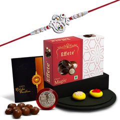 Rakhi (K1_A8_EM32) & Chocolate Magic 32gm | Rakhi Combo with card and chocolate | chocolates gift | Rakhi & Chocolate for brother | rakhi with gift | Set of 1 Rakhi