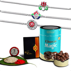 Rakhi (K3_C7+C8+C9_CM) & Chocolate Magic | Rakhi for brother with gift | Rakhi with chocolate |rakhi combo for brother | Set of 3 Rakhi | Chocolate|